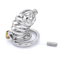 Stainless Steel Metal Male Chastity Cage Device Men's Locking Belt Restraint Chastity Cage Micro Chastity
