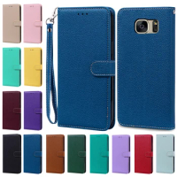 For Samsung Galaxy S7 edge Case S7 Cute Wallet Flip Phone Cases Cover For Samsung S6 S6edge S7edge Leather Shockproof Funda Bags