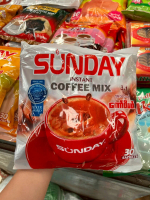 กาแฟซันเดย์ ห่อสีเงิน SUNDAY Instant Coffee Mix 3 in 1 မြန်မာကော်ဖီ (แพ็ค 30 ซอง) กาแฟพม่า ยอดนิยม H