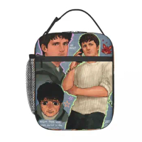 Josh Hutcherson Fanart Thermal Insulated Lunch Bag School Portable Bag for Lunch Thermal Cooler Food Box