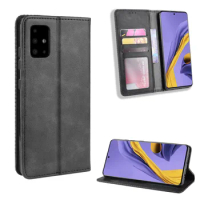 Flip Cover For Samsung Galaxy A71 Case Wallet Card Stand Magnetic Cover For Samsung A71 Phone Cases
