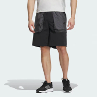 【adidas 愛迪達】短褲 男款 運動褲 亞規 TH UTLTY SHORTS 黑 JI8667
