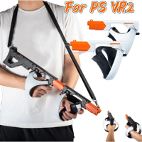 for PSVR2 Gun Stock VR Controller Case Pistol Accessories Pack Adjustable Active Straps Replacement Kit for Sony PlayStation VR2