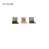 1PC For Vivo X60 Tested Good Sim Card Holder Tray Card Slot For Vivo X 60 Sim Card Holder Replacement parts VivoX60