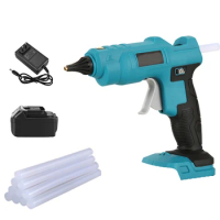 Cordless Hot Glue Gun Fit for Makita 18V Battery Anti-scald Nozzle With11mm Glue Sticks for Arts DIY Electric Heat Repair Tool