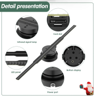 Quạt LED 3D 2 cánh 42cm 244 hạt đèn led, màn hình HD, tuỳ chỉnh hiệu ứng 3D - Quạt,Fan - QuạT