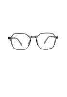 Tony Morgan Tony Morgan Unisex Grey TR90 Round Eyeglasses TMMADDIEGREY51