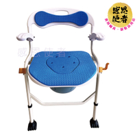 洗澡椅-折疊便盆式 [ZHCN2209] 有扶手、靠背、座面舒適,荷重200公斤 沐浴椅 馬桶椅