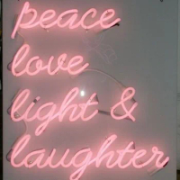 Neon Signs 10kv Peace Love Light Laughter Neon Light Sign Neon Wall Signs Neon Lamp Room Decor Neon Lamp Aesthetic Room Decor