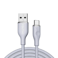 สายชาร์จ รุ่น USB-A to USB-C [1.8M/6FT/USB2.0/3A-60W] สีเทา