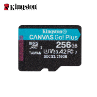Kingston 金士頓 Canvas GO! Plus microSDXC UHS-I U3 V30 A2 256GB 記憶卡(SDCG3/256GB)