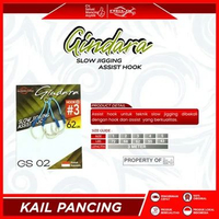 ASSIST HOOK RELIX NUSANTARA GS-02 | COLOR ICE BLUE | DOUBLE ASSIST HOOK, Ukuran no.2 | 68 lb