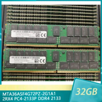 1Pcs For MT RAM MTA36ASF4G72PZ-2G1A1 32GB 32G 2RX4 PC4-2133P DDR4 2133 ECC REG Server Memory