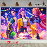 2D Flat - 2D Flat - A Single Elegant and Colorful Background with a Princess Theme, Complete with a 