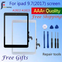 9.7" New 2017 A1822 A1823 Touch Screen Replacement For iPad 5 5th Generation Digitizer Outer LCD Panel Front Glass With Sticker