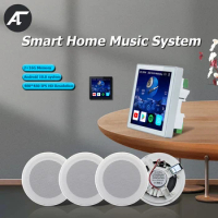 Smart WiFi Bluetooth Android 10 Wall Amplifier Powerful Alexa voice control Amp Home Theater Sound System Stereo Ceiling Speaker