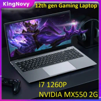12th Gen i7 i5 Gaming Notebook i7 1165G7 15.6 Inch IPS Laptop i7 1260P NVIDIA MX550 2G NVMe Windows 11 Fingerprint Ultrabook