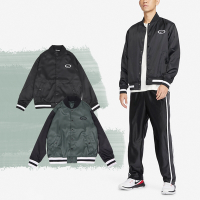 Nike 外套 DNA Repel 男款 緞面 網眼 防潑水 按扣 飛行夾克 風衣 單一價 FN2725-010