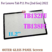 Original 11.2'' For Lenovo Tab P11 Pro (2nd Gen) 2022 TB132FU TB138FC Front Glass Touch Screen Outer Panel NOT LCD