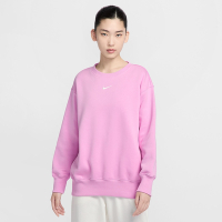NIKE 長袖上衣 女款 大學T 運動 AS W NSW PHNX FLC OS CREW 粉 DQ5734-632 (3S4015)