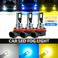 2pcs H8/H11 LED Car CSP LED Fog Lamp Bulb 6000K White Ice Blue Gold Lampu Kabus Kereta Lampu Siang H