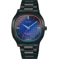 【ALBA】雅柏 FLAGSHIP系列東京之夜 時尚腕錶(VJ42-X308SD/AS9L87X1黑x藍37mm)