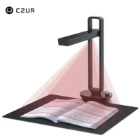 CZUR Aura Pro Portable Book Scanner Document Max A3 Size with Smart OCR Led Table Desk Lamp for Family Home Office