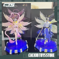 In Stock Tyrannosaurus Studio Digimon Digital Monster Angewomon Resin Figure Model Children's Toys Collection Anime Figure Gifts