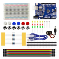 Starter Kit for UNO R3 Mini Breadboard LED Jumper Wire Button for Arduino Diy Kit School Education Lab