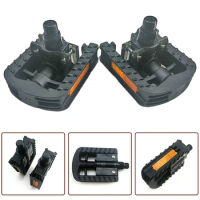 1 Pair Foldable Bike Pedals Anti Slip Universal Pedal For Substitute Driving Vehicles Outdoor Travling Cycling Bike Flat Pedals