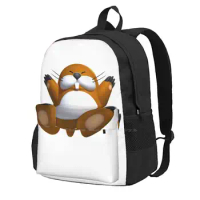 Monty Mole Hot Sale Backpack Fashion Bags Monty Mole Enemy Mook Character Video Games Animal Creature Brown Cute Whiskers Tooth