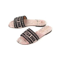 Sandal CHRISTIAN DIOR DWAY FLORAL PINK SANDAL 100% ORIGINAL Size 36