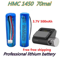 100% original battery, 70mai dash cam A800 hmc1450 backup battery, battery, 3-wire plug, 14x50mm, 3.7 V, 500 MAH,..
