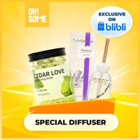 [EXCLUSIVE BLIBLI] SPECIAL DIFFUSER - Findense•Reed Diffuser + Deodorizing Beads SPECIAL DIFFUSER 2