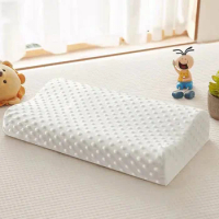 30x50cm Latex Pillow Sleeping Bedding Cervical Massage Pillow Neck Protect Latex Neck Pillow Fiber Slow Rebound Memory Foam