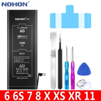 NOHON Battery For iPhone 6 S 6S 7 8 X XS XR 11 Replacement Bateria For iPhone6 iPhone7 iPhone8 iPhone6S iPhoneX iPhone11 Batarya