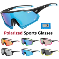 Polarized Sports Glasses Photochromic Men's and Women's Bike Eyewear Mountain MTB Cycling UV400 Sunglasses Bicycle Road Goggles