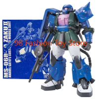 Bandai Figure Gundam Model Kit Anime Figures PB MG 1/100 Zaku 2 Anavel Gato Mobile Suit Gunpla Action Figure Toys For Boys Gifts