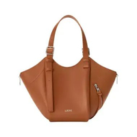 Loewe Hammock Flip Bag in Classic Calfskin Squirrel Brown