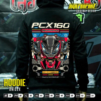 เสื้อฮู้ด PCX 2023, KGNPRO, วัสดุผ้าฟลีซขั้วโลก, เหมาะสำหรับรถจักรยานยนต์, สไตล์ฮู้ด