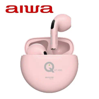 【愛華 AIWA】 真無線藍牙耳機 AT-X80Q#粉色-粉色