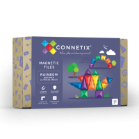 【Connetix 磁樂】24片 彩虹迷你創意組(STEAM 玩具)