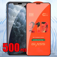 500pcs 21D Full Glue Cover Tempered Glass Screen Protector Film For Samsung Galaxy A05 A15 A25 A35 A55 A05S A04 A14 A24 A34 A54