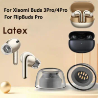 Latex Eartips for Xiaomi Buds 4pro Buds 3pro Noise-cancelling Headphones Anti-slip Silicone Earplugs for FlipBuds Pro Ear Caps