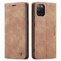 2024 Leather Case For Samsung A31 A41 A51 A71 Luxury Magnetic Flip Wallet Bumper Plain Phone Cover For Galaxy A80 A81 A91 A 51 C