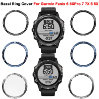 Metal Watch Bumper Cover For Garmin Fenix 6 6X Pro 7 7X 5 5X Plus Bezel Ring Anti Scratch Protective Watch Accessories