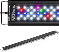Led Aquarium Light for Plants-Full Spectrum Fish Tank Light with Timer Auto On/Off 12-18 Inch Adjust