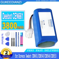 3800mAh GUKEEDIANZI Battery for Ecovacs Deebot CEN661/CEN540/CEN546/CEN553 Vacuum Robot Big Power Bateria