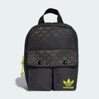 【adidas 愛迪達】後背包 運動包 書包 旅行包 登山包 迷你 三葉草 MINI BACKPACK 黑 II3414