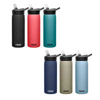 【CAMELBAK】600ml eddy+不鏽鋼多水吸管保溫保冰瓶(吸管水瓶/運動水壺/隨行杯/保溫杯)